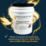 Image sharing that this product meets or exceeds the requirements of US Steel 224 and latest AGMA 9005 specification