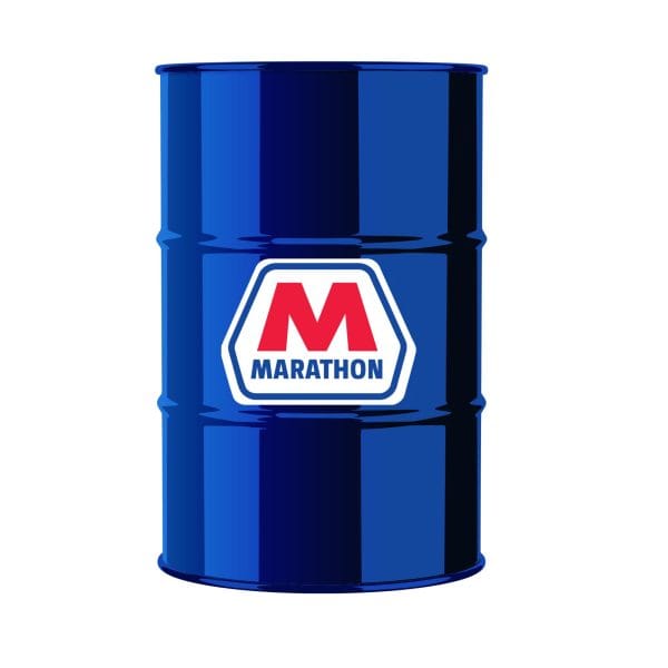 Image of a 55 gallon drum of Marathon oil